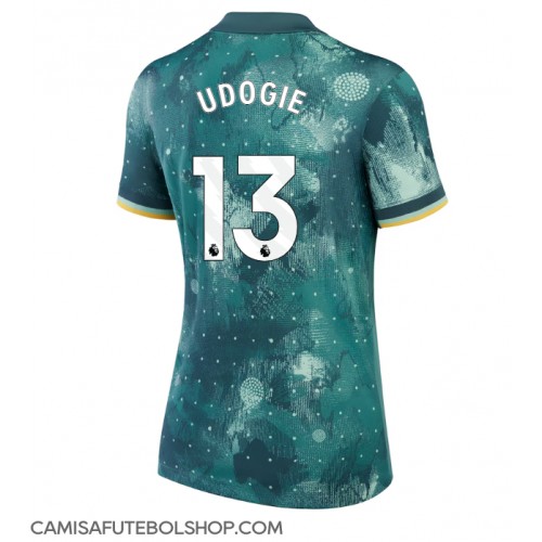 Camisa de time de futebol Tottenham Hotspur Destiny Udogie #13 Replicas 3º Equipamento Feminina 2024-25 Manga Curta